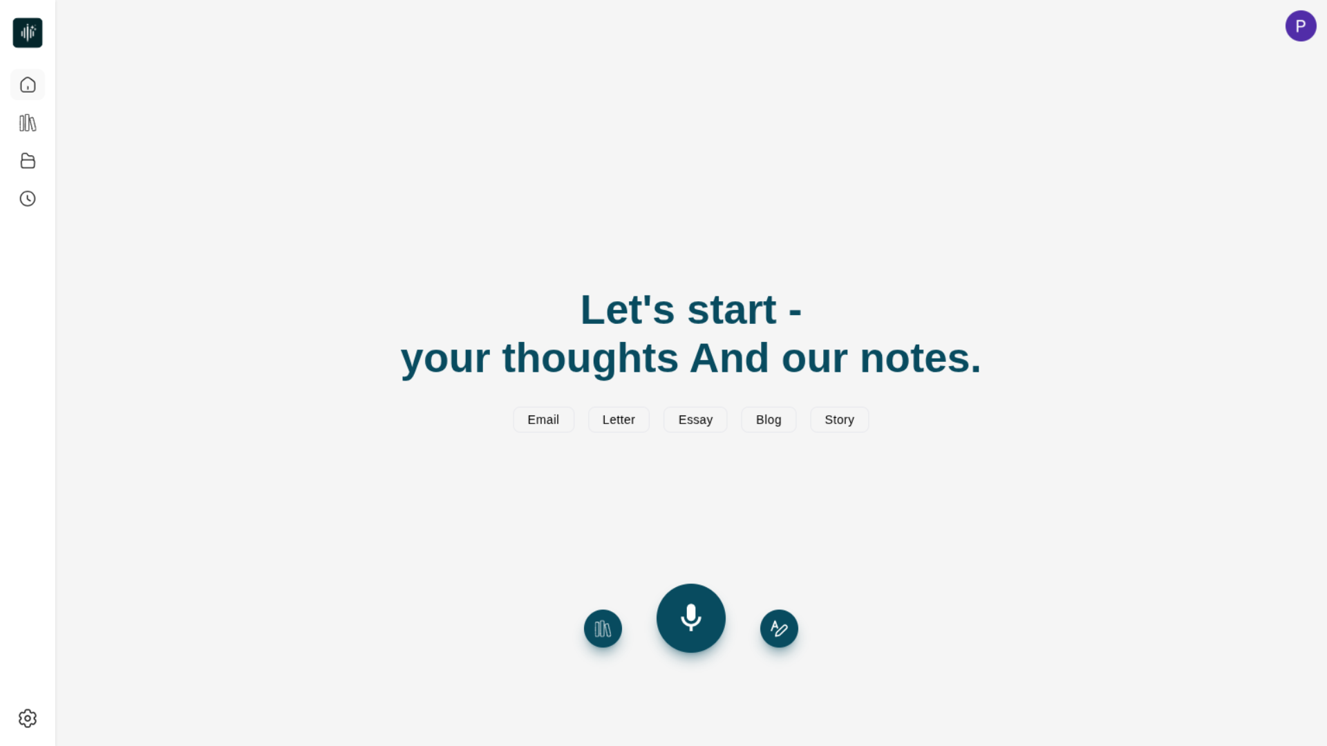 VoiceToNotes Screenshot